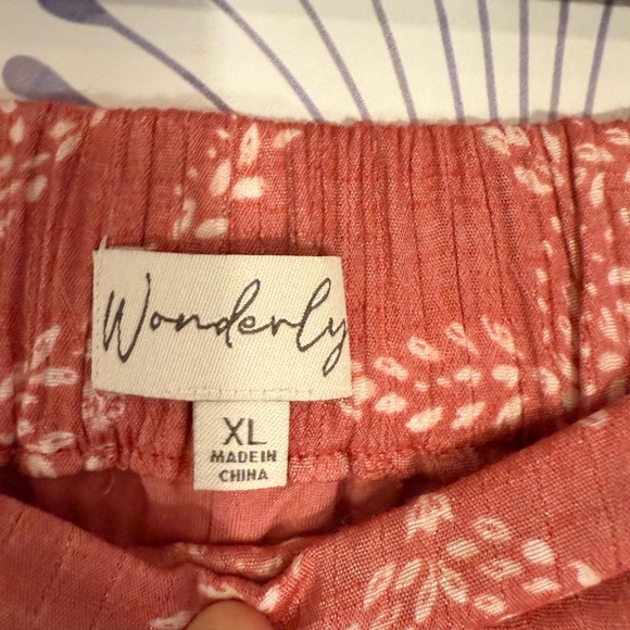 Wonderly Rust Patterned Pants - Picture 3 of 4